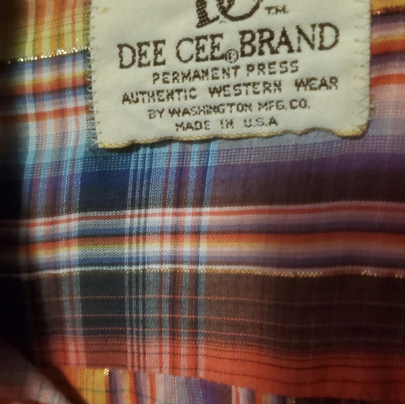 Vintage WESTERN DeeCee brand button down - Picture 2 of 3